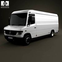 3D model of Mercedes-Benz Vario Panel Van LWB High Roof 2011