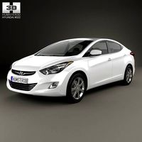 3D model of Hyundai Elantra (i35) Sedan 2012