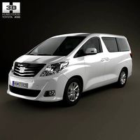 3D model of Toyota Alphard 2012