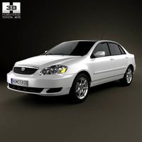 3D model of Toyota Corolla (E120) 2005