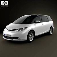 3D model of Toyota Previa 2012