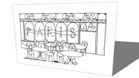 Décortion murale Bistrot de Paris,Maisons du monde, 116.404, prix : 49
