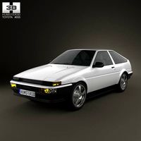 Toyota Sprinter Trueno Initial D 3-doors 1989 Modelo 3D - Descargar  Vehículos on