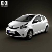 3D model of Toyota Aygo 3-door 2012