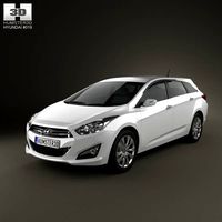 3D model of Hyundai i40 Tourer 2012