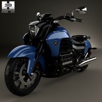 3D model of Honda Valkyrie GL1800C 2015