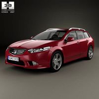 3D model of Honda Accord (CW) tourer Type S 2011