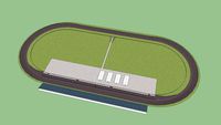 nascar style banked oval race track