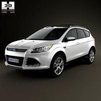 3D model of Ford Escape with HQ interior 2013