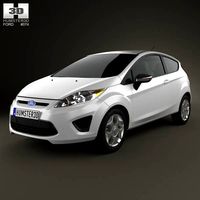 3D model of Ford Fiesta hatchback 3-door (US) 2012