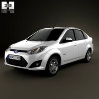 3D model of Ford Fiesta Rocam sedan (Brazil) 2012