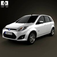 3D model of Ford Fiesta Rocam hatchback (Brazil) 2012