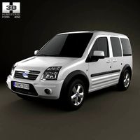 3D model of Ford Tourneo Connect LWB 2012