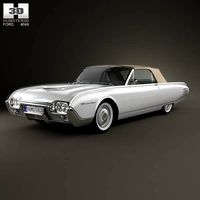 3D model of Ford Thunderbird 1961