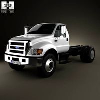 3D model of Ford F-650 / F-750 Regular Cab Chassis 2012