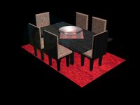 3D Model Dining table