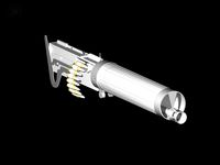 3D Model VICKERS water-cooled .303 MACHINE GUN