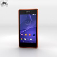 3D model of Sony Xperia E3 Copper