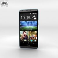 3D model of HTC Desire 820 Tuxedo Grey