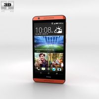 3D model of HTC Desire 820 Monarch Orange