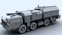 A-222 Bereg SAU 130mm3d model