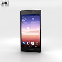 3D model of Huawei Ascend P7 Black