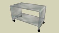 Mesa PVC transparente