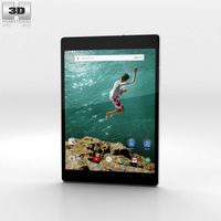 3D model of HTC Nexus 9 Lunar White