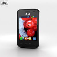 3D model of LG Optimus L1 II TRI Black