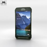 3D model of Samsung Galaxy S5 Active Camo Green