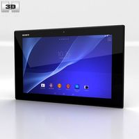 3D model of Sony Xperia Tablet Z2 Black
