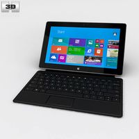 3D model of Microsoft Surface 2 with Type Cover