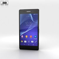 3D model of Sony Xperia Z2 Black