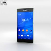 3D model of Sony Xperia Z3 Silver Green