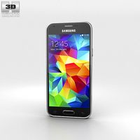 3D model of Samsung Galaxy S5 mini Charcoal Black