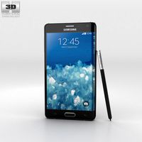3D model of Samsung Galaxy Note Edge Charcoal Black