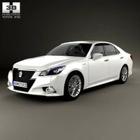 3D model of Toyota Crown Hybrid Athlete 2013