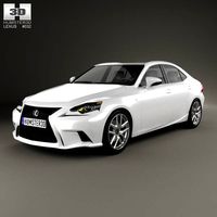3D model of Lexus IS F-Sport (XE30) 2013