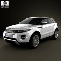 3D model of Range Rover Evoque 2012 5-door