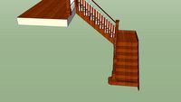 simple L shape staircase
