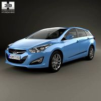 3D model of Hyundai i40 Tourer EU 2012