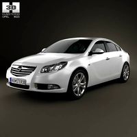 3D model of Opel Insignia hatchback 2012
