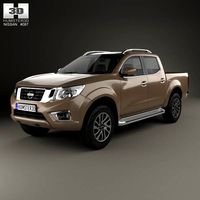 3D model of Nissan Navara Double Cab 2015