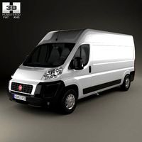 3D model of Fiat Ducato Panel Van LWB 2012