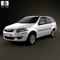 3D model of Fiat Palio Weekend 2012