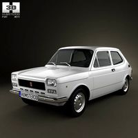 3D model of Fiat 127 1975
