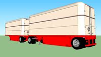 1940 TRAILMOBILE 28' SEMI TRAILER SET OF DOUBLES