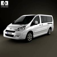 3D model of Citroen Jumpy Combi L2H1 2011