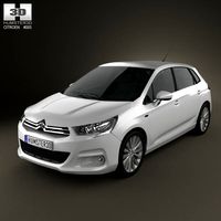 3D model of Citroen C4 2011