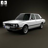 3D model of BMW 5 Series sedan (E12) 1978